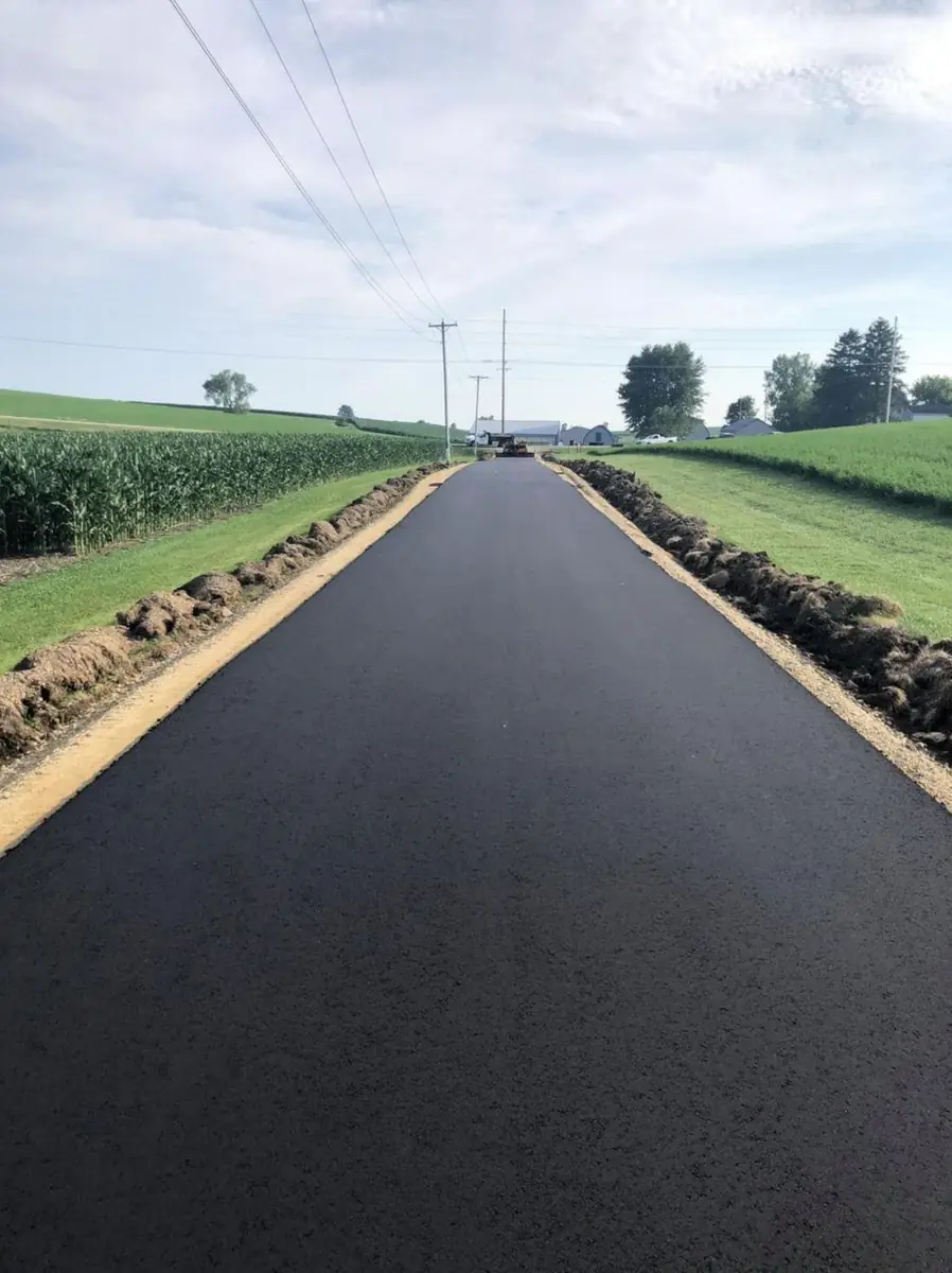 StrawHat Paving job photo – rural road